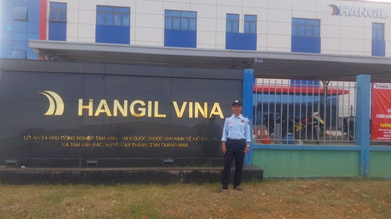 bảo vệ tại nhà máy HanGil Tam Anh Hàn Quốc