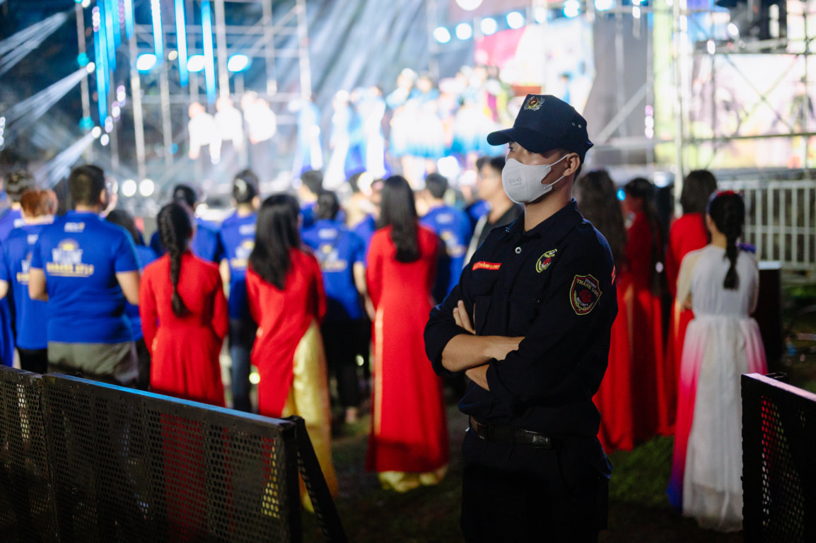 Bảo vệ ở sự kiện ĐH NN